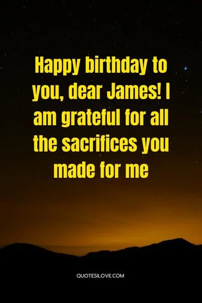 Happy Birthday James Quotes and Wishes