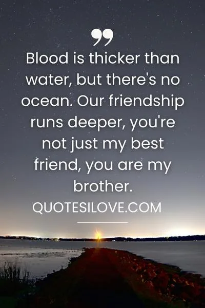 Non Blood Brother Quotes