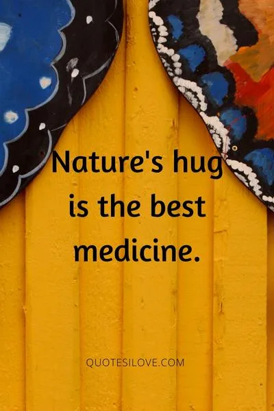 Hug the Nature Quotes