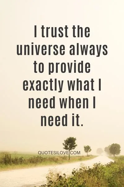 I Trust The Universe Quotes I Trust The Universe Quotes