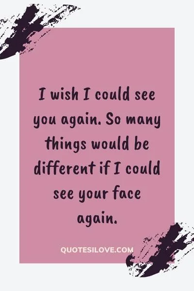 I Wish I Could See You Quotes