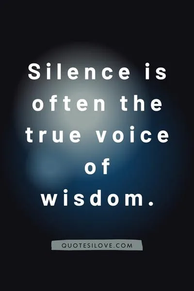 Value of Silence Quotes