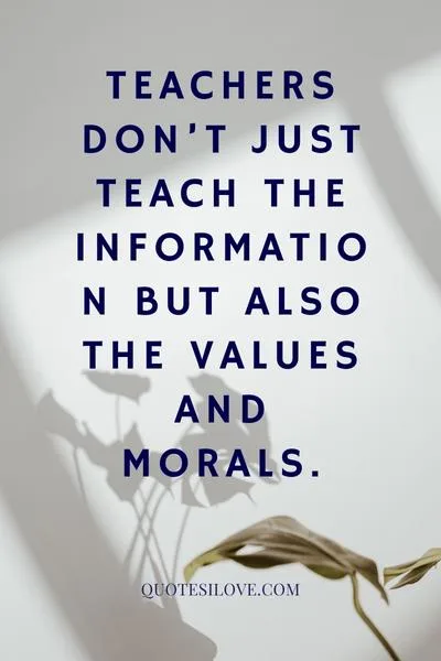Value of a Teacher Quotes Value of a Teacher Quotes