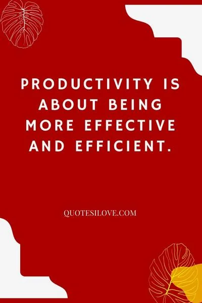 Be Productive Not Busy Quotes