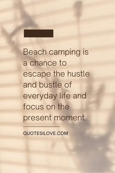 Beach Camping Quotes