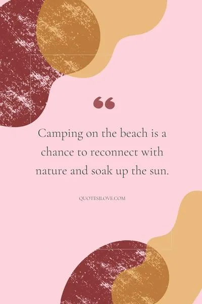 Beach Camping Quotes