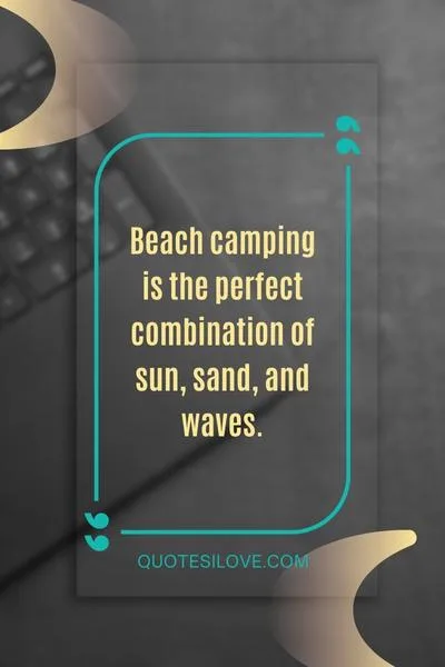 Beach Camping Quotes