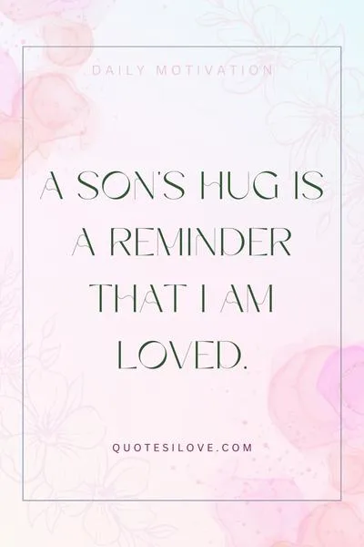 Hug From My Son Quotes