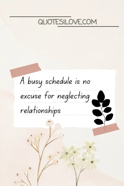 Too Busy for a Relationship Too Busy for a Relationship