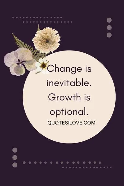 Change Is Necessary in Life Quotes