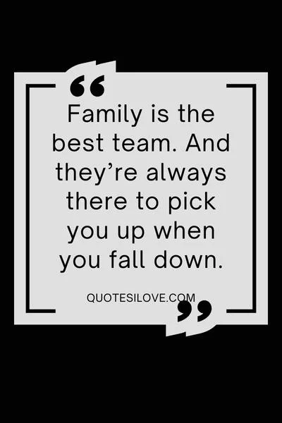 Family Is the Best Team Quotes