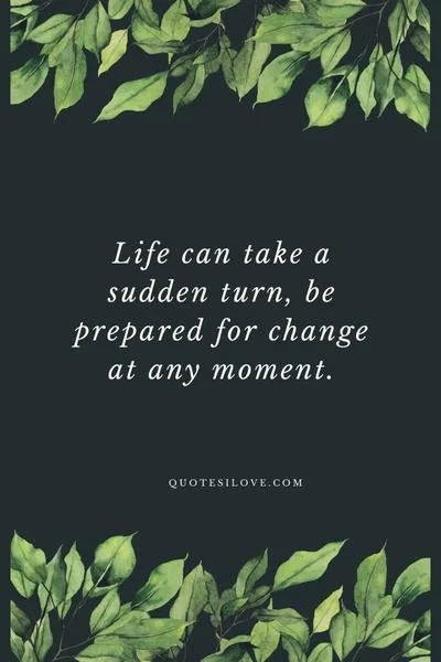 Life Can Change in a Second Quotes