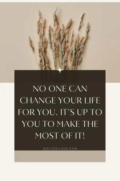 No One Can Change Your Life Quotes No One Can Change Your Life Quotes