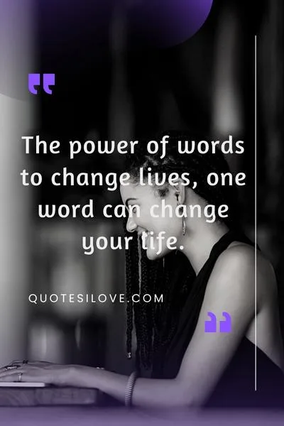 One Word Can Change Your Life Quotes One Word Can Change Your Life Quotes