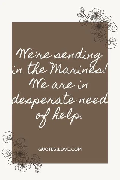 Send in the Marines Quotes Send in the Marines Quotes