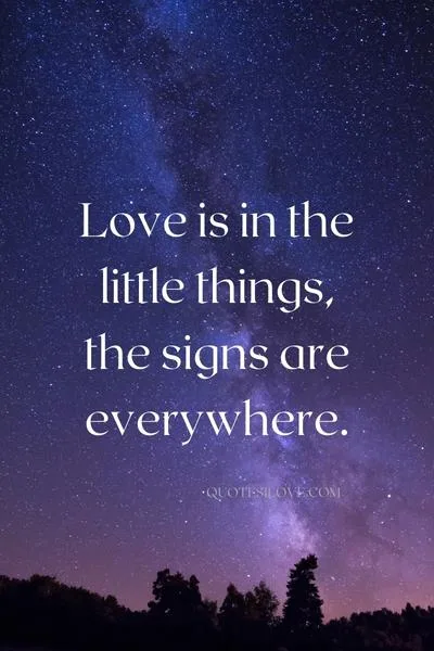Sign of Love Quotes