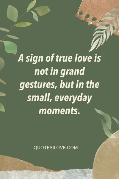 Sign of Love Quotes