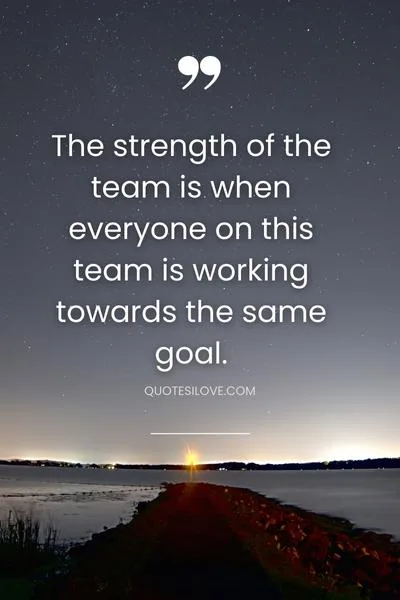 Strength of the Team Quotes