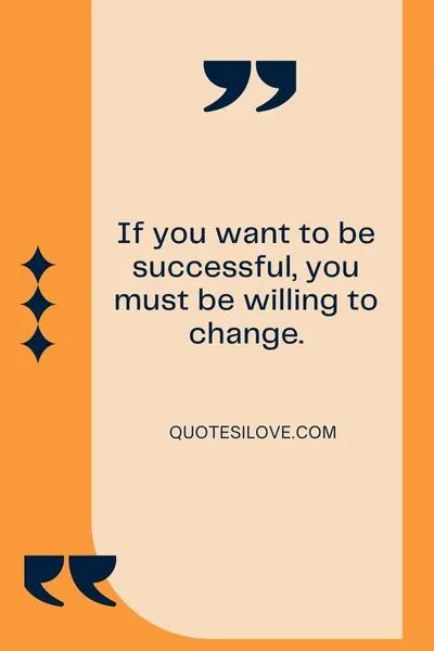Change for Success Quotes