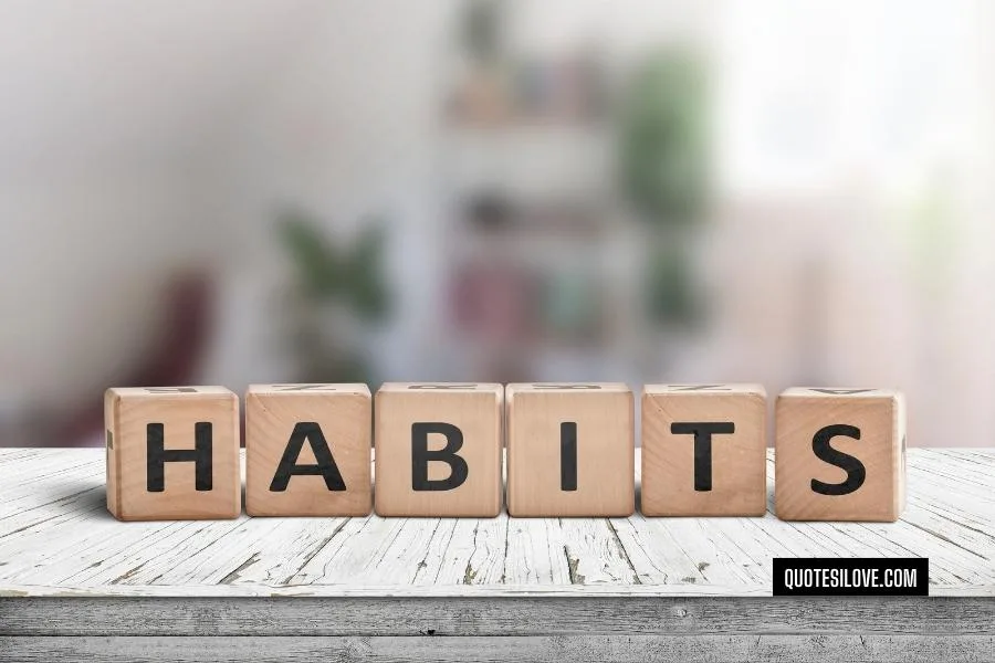 Habits Never Change Quotes