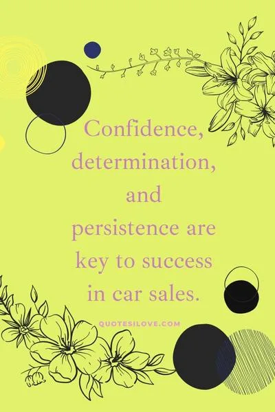 Motivational Car Sales Quote