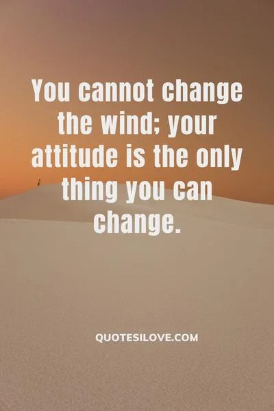 You Cannot Change the Wind Quotes