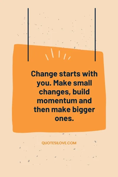 if you want a change
