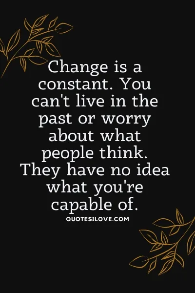 if you want a change