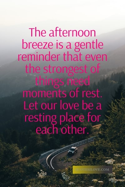 Afternoon Love Quotes
