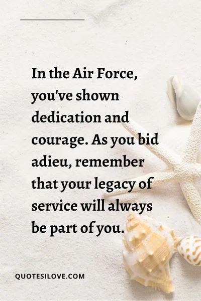 Air Force Goodbye Quotes