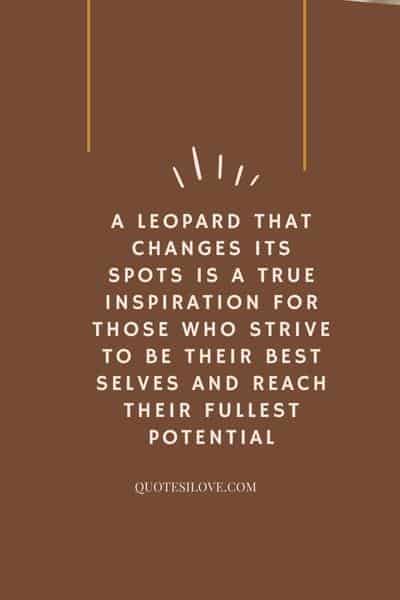 Leopard Spots Quotes