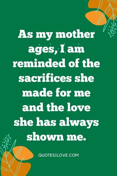 Mother Getting Old Quotes
