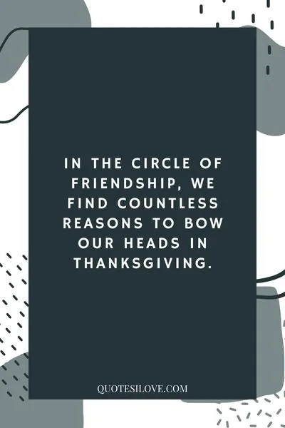 Thanksgiving Prayer Quotes to Friends ()