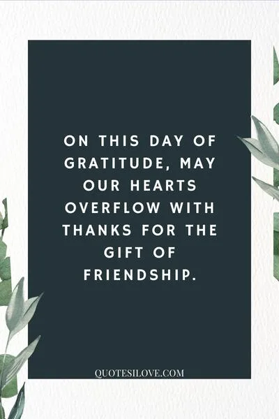 Thanksgiving Prayer Quotes to Friends
