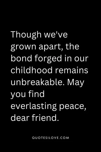 Rest in Peace Childhood Friend Quotes () Rest in Peace Childhood Friend Quotes ()